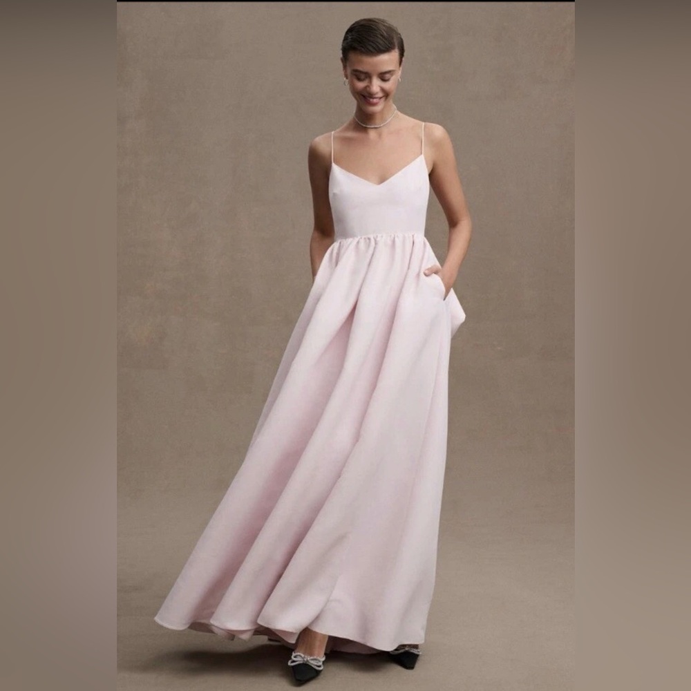 NWT Anthropologie Sachin + Babi V Neck Empire Waist Gown